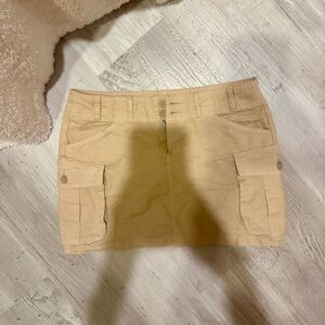 Beige Brandy Melville Cargo Skirt